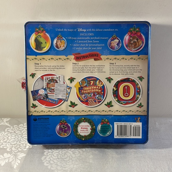Disney CHRISTMAS COUNTDOWN - Count the Days with this Magical Tin - Picture 2 of 3